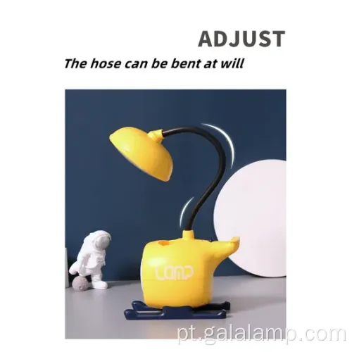 Lâmpada de estudo recarregável para proteção e aprendizado ocular